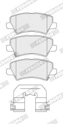 FERODO FDB5036 Brake Pad Set, disc brake