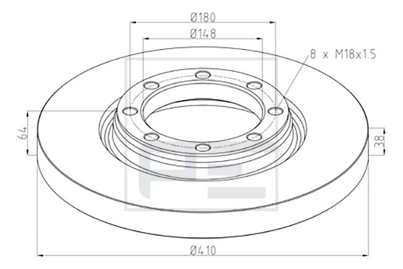kotouč brzdový MB 016.649-00A