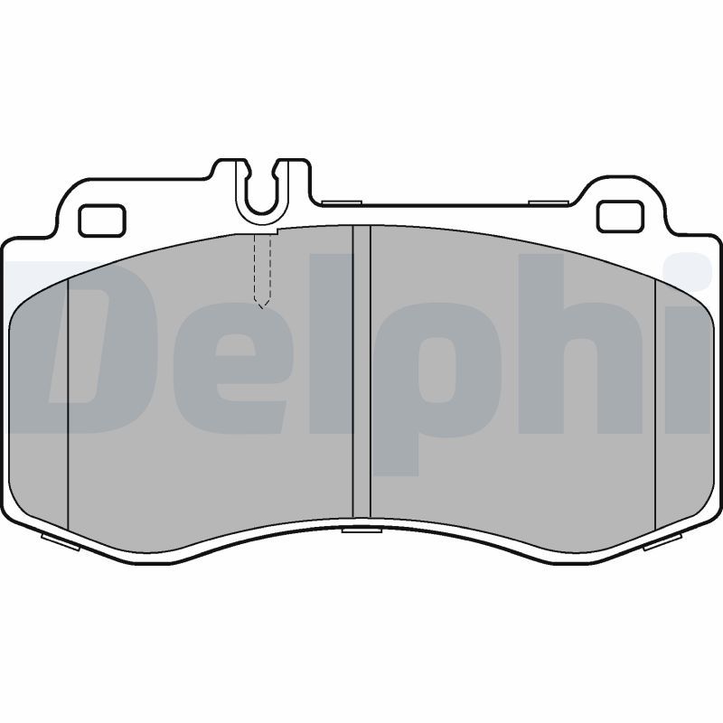 Комплект гальмівних накладок, дискове гальмо, Delphi LP2304