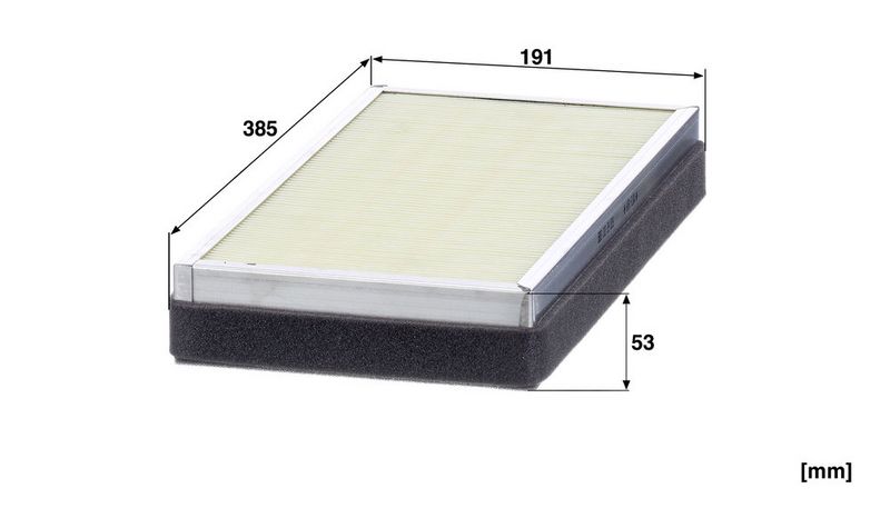 Cabinefilter (377x192x377mm, patroon) past: CLAAS 410, 420, 430, 440, 450, 460, 510, 520, 530, 540, 550, 610, 610 C, 620, 620 C, 630, 630 C, 640, 650, 810, 820, 830, 840, 850, 870, 920, 930, 940