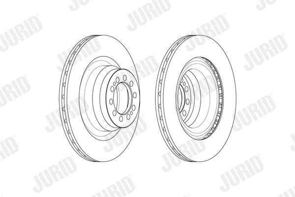 JURID RENAULT Диск тормозной передний Master 2.3dTi 10-,Nissan NV400 11-