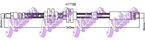 KAWE fékcső H7758