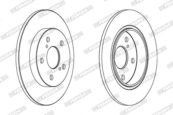 FERODO Disque de frein DDF1645