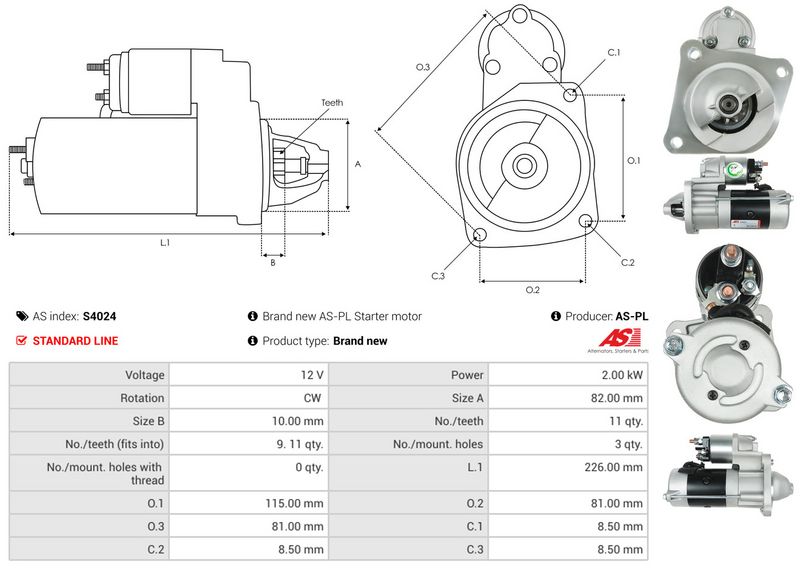 AS-PL S4024 Starter