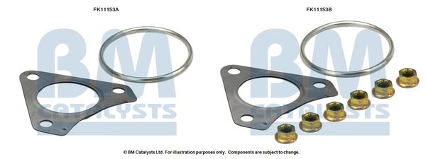 BM CATALYSTS Szerelőkészlet, korom/részecskeszűrő FK11153