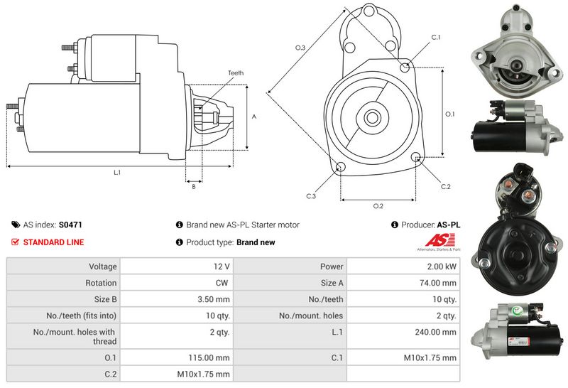 AS-PL S0471 Starter