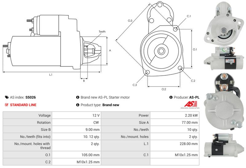 Starter, AS-PL S5026