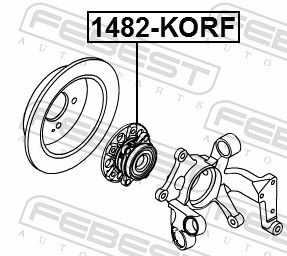 FEBEST 1482-KORF Wheel Hub