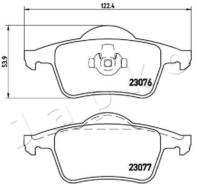 JAPKO 510317 Brake Pad Set, disc brake