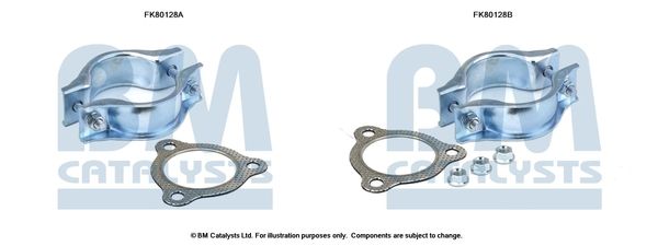 BM CATALYSTS szerelőkészlet, katalizátor FK80128