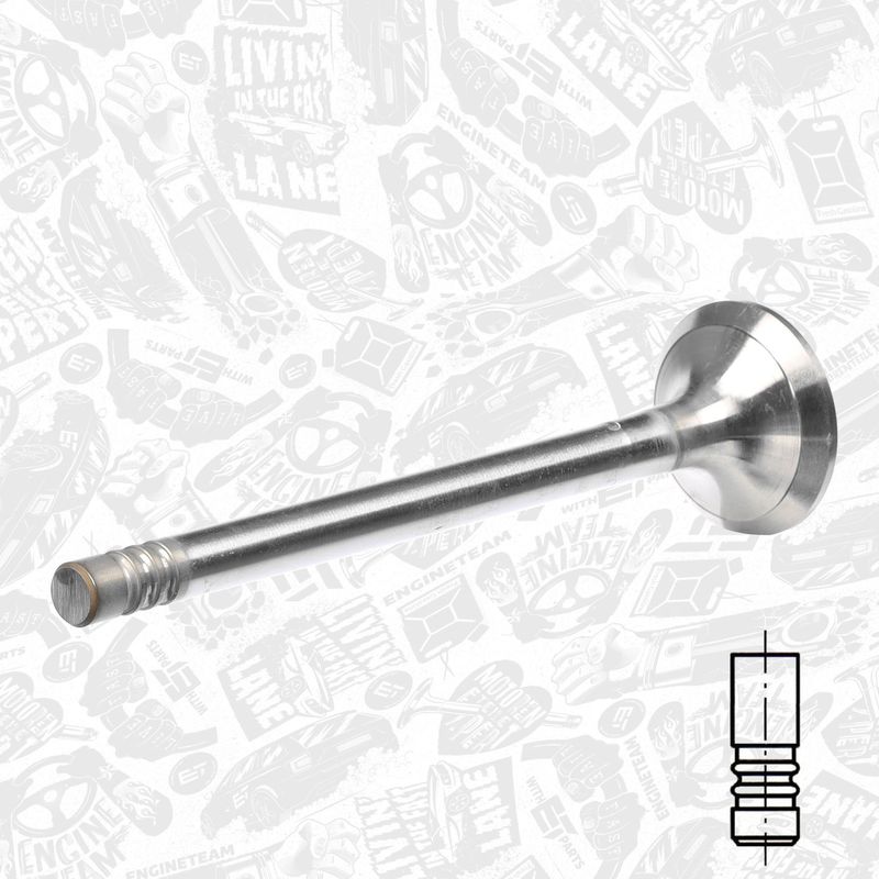 Product Image - Uitlaatklep - VE0076 - ET ENGINETEAM