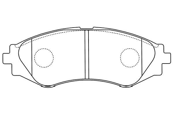 Kavo Parts Комплект тормозных колодок, дисковый тормоз
