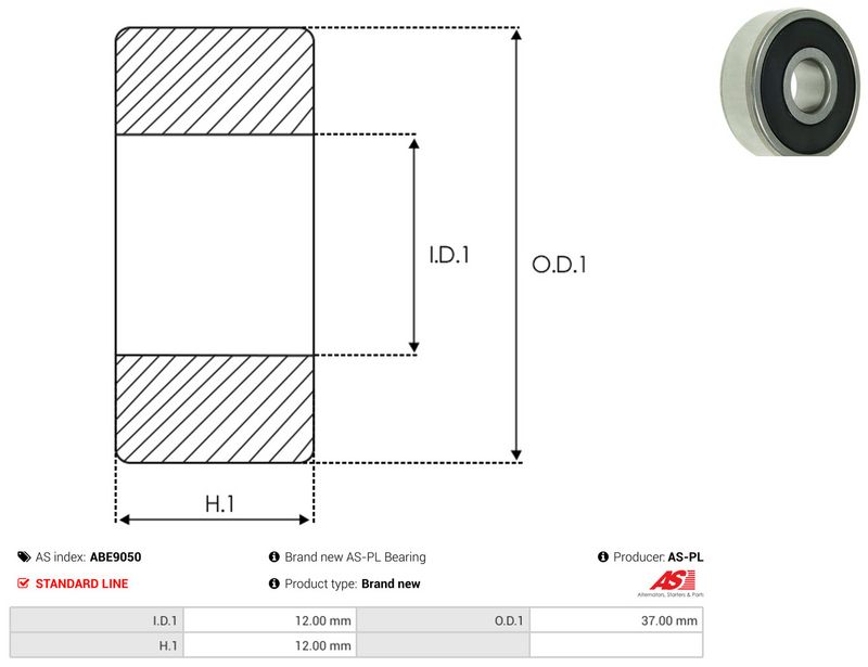 AS-PL ABE9050 Bearing