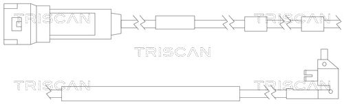 TRISCAN figyelmezető kontaktus, fékbetétkopás 8115 24011