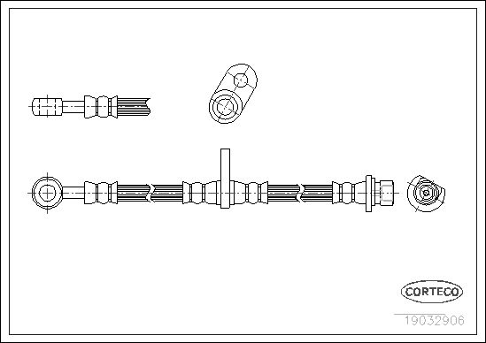 CORTECO fékcső 19032906