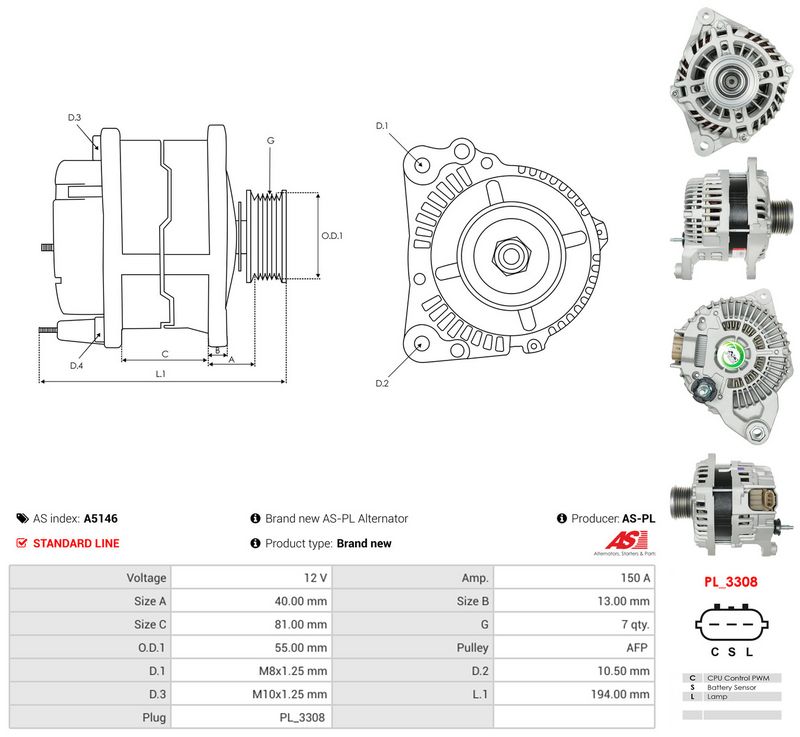 AS-PL A5146 Generatorius