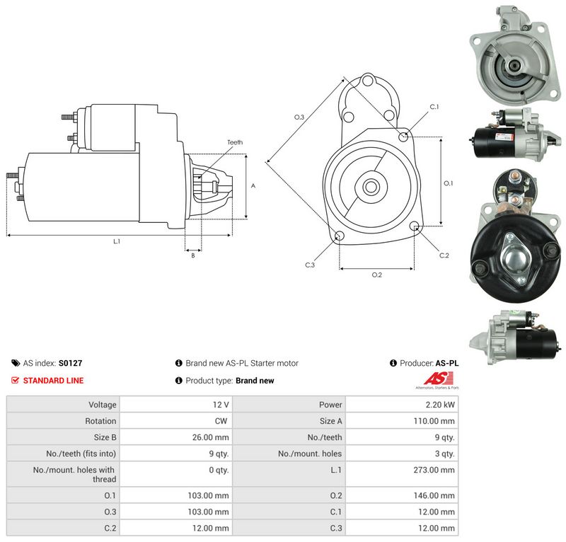 Starter, AS-PL S0127