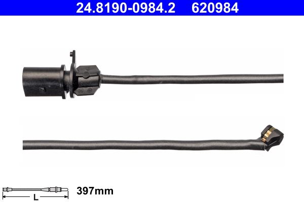 Конт. попер. сигналу, знос гальм. накл., Ate 24.8190-0984.2