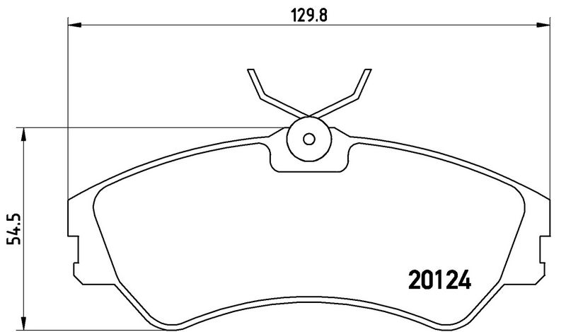 BREMBO P85028 Brake Pad Set, disc brake