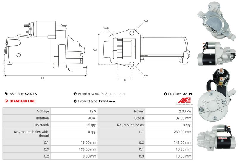 AS-PL S2071S Starter