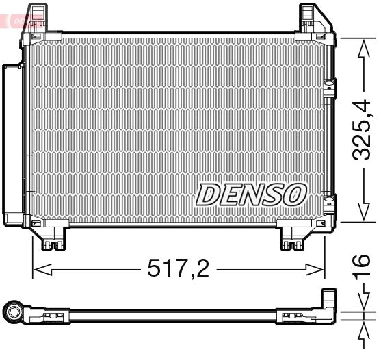 DENSO kondenzátor, klíma DCN50101