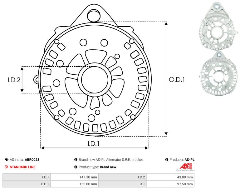 Kaitsekate, generaator, AS-PL ABR0028