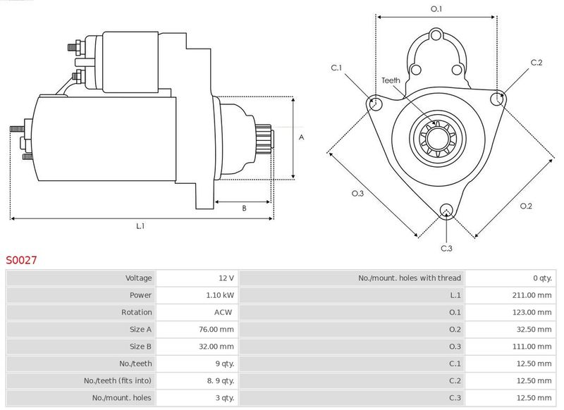 AS-PL S0027 Starter