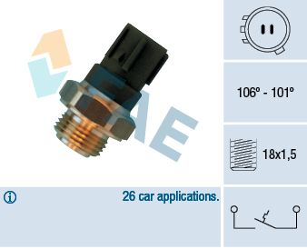 FAE hőkapcsoló, hűtőventilátor 36460