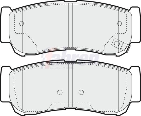 Fahren Brake Pad Set, disc brake FBP3645