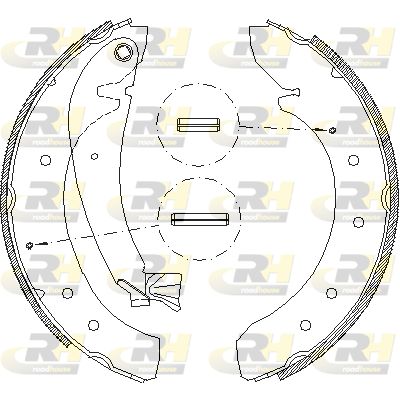 Комплект гальмівних колодок, Roadhouse 4719.00