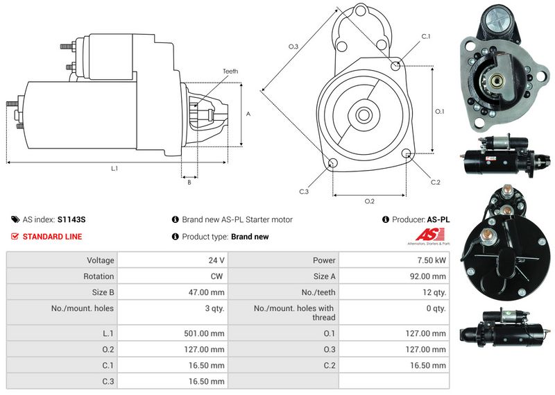 AS-PL S1143S Starter