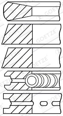Jeu+segments+pistons GOETZE ENGINE 08-523800-00