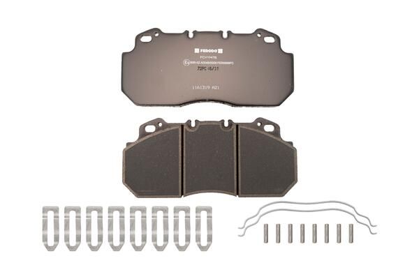 Sada brzdových destiček, kotoučová brzda FCV1047B