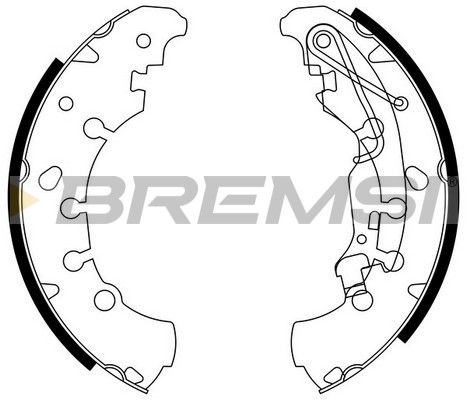 Комплект гальмівних колодок, Bremsi GF0140