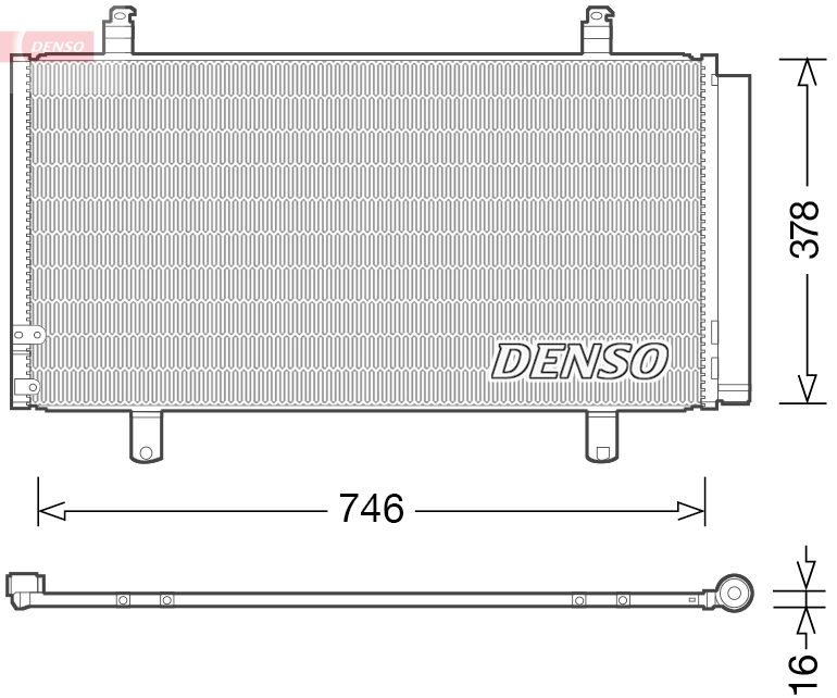 Конденсатор, система кондиціонування повітря, Denso DCN50048