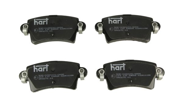 Комплект гальмівних накладок, дискове гальмо, Hart 219115