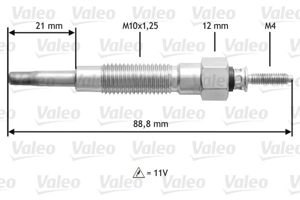 Свічка розжарювання, Valeo 345213