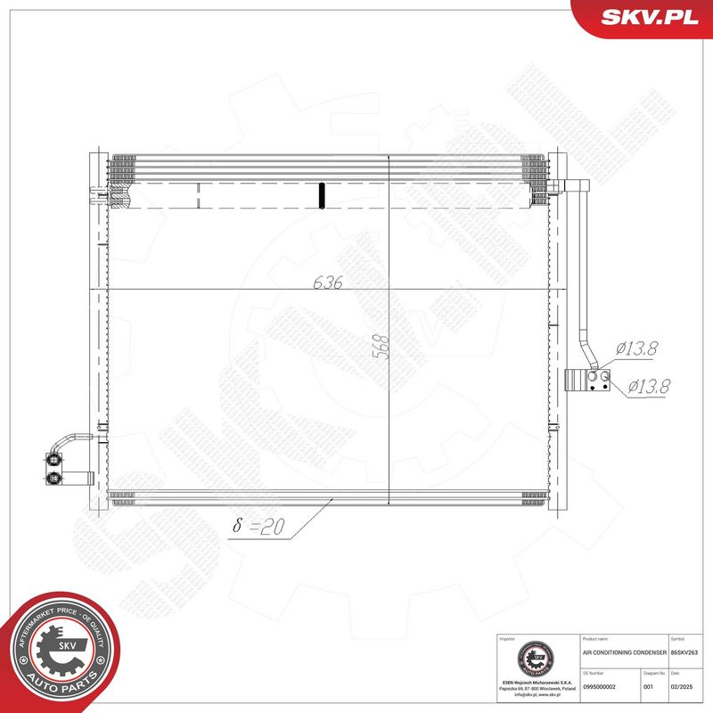 Kondensaator, kliimaseade, ESEN SKV 86SKV263