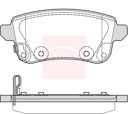 APEC Brake Pad Set, disc brake PAD2389