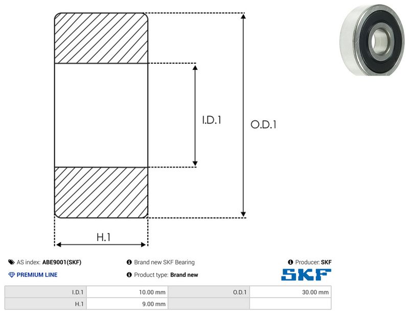 AS-PL ABE9001(SKF) Bearing