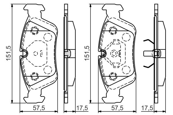 BOSCH тормозные колодки передний BMW E36/46