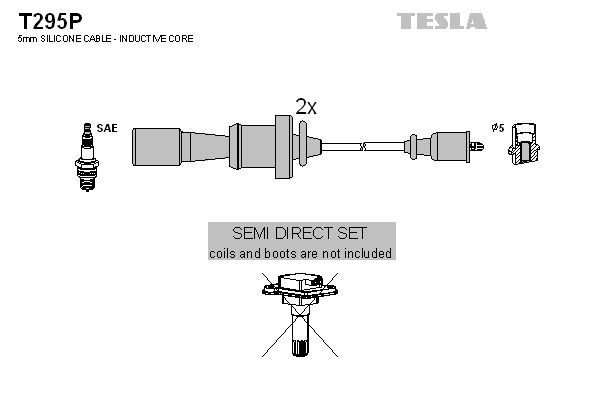 Комплект проводів високої напруги, Tesla T295P