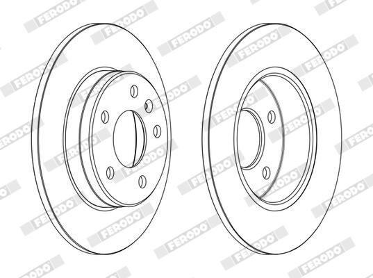 BREMSSCHEIBE FERODO DDF2508C 1