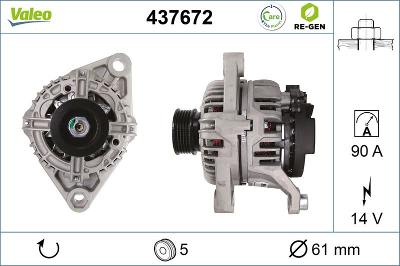 VALEO Dynamo / Alternator 437672