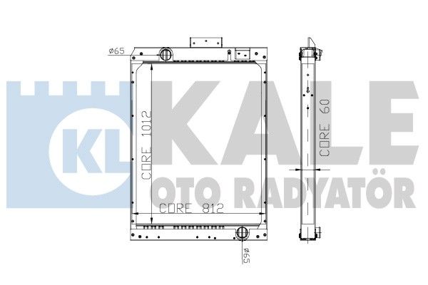 KALE OTO RADYATÖR 304500 - Radiator, engine cooling