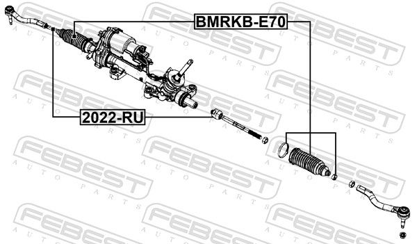 Sisemine rooliots, roolivarras, FEBEST 2022-RU