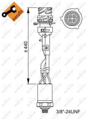 NRF 38950 Pressure Switch, air conditioning