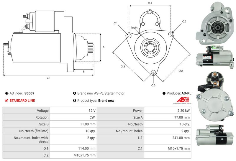 AS-PL S5007 Starter