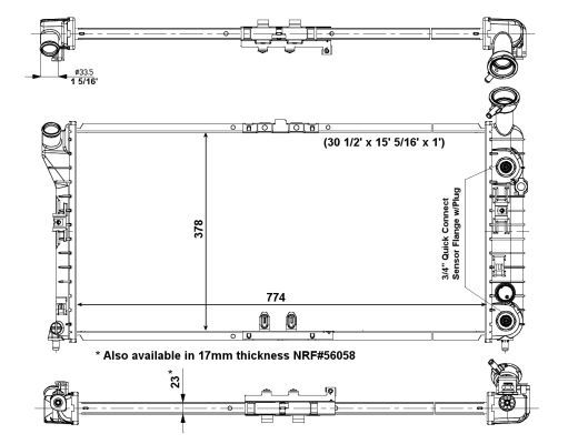 NRF 56004 Radiator, engine cooling