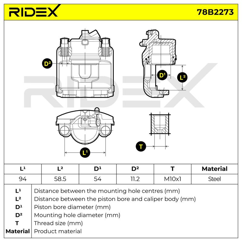 спирачен апарат RIDEX